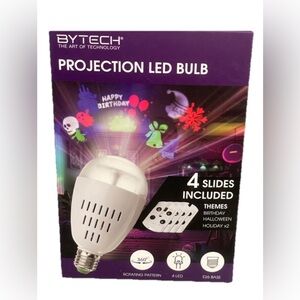 BYTECH Projection LED Bulb with 4 Slides